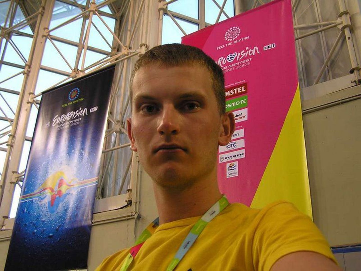 Martin Paberit 2006. aasta Eurovisiooni pressikeskuses