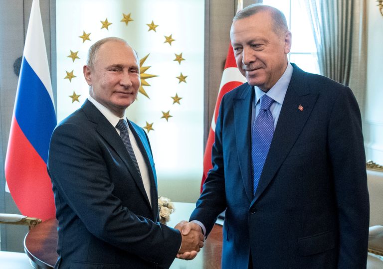 Vladimir Putin ja Recep Tayyip Erdoğan.