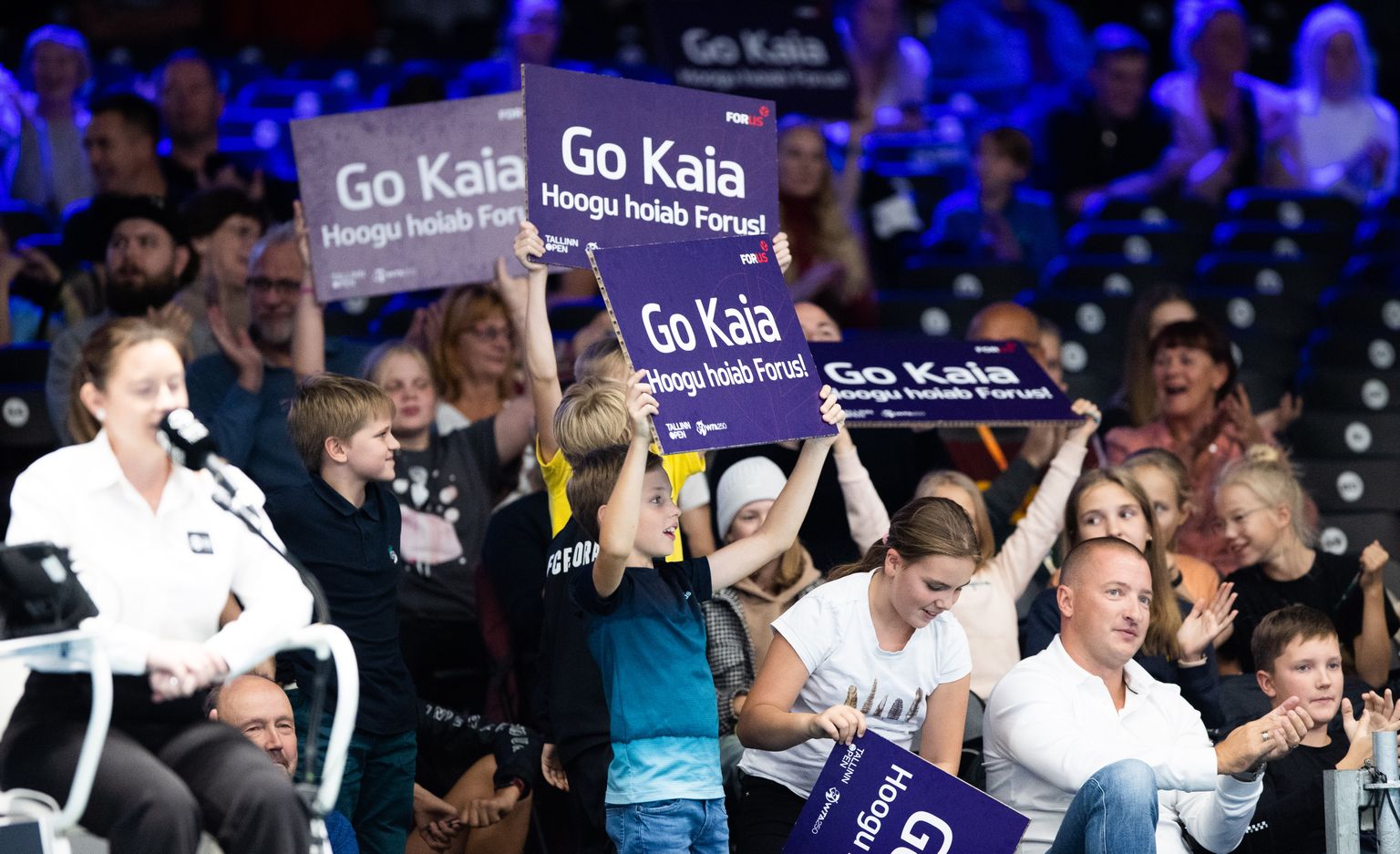 Kaia Kanepi fännid Tondil peetaval WTA 250 kategooria tenniseturniiril.