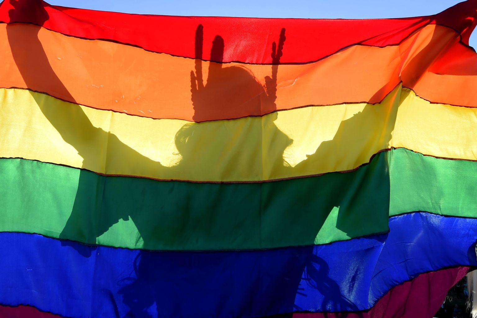 ЛГБТ-флаг.