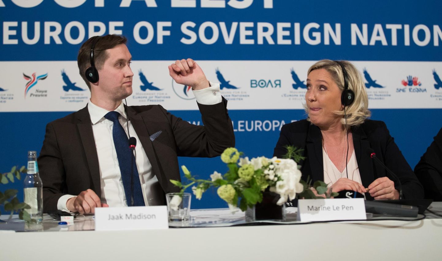 Viljandi volikogust lahkuv tulevane europarlamendi liige Jaak Madison hakkab kuuluma fraktsiooni, mille üks juht on Prantsusmaal valimisvõidu saavutanud Marine Le Pen.