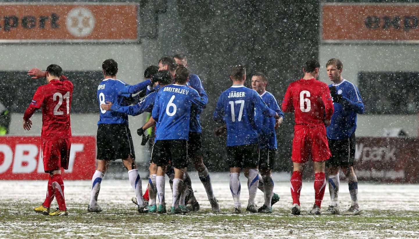 Eesti jalgpallikoondis viigistas Serbiaga 1:1