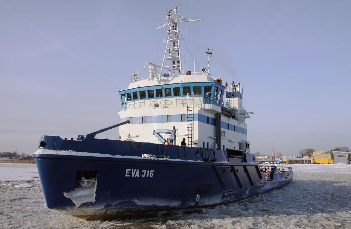 Jäämurdja EVA-316 on kuu ajaga Pärnus laevu abistanud 33 korral.