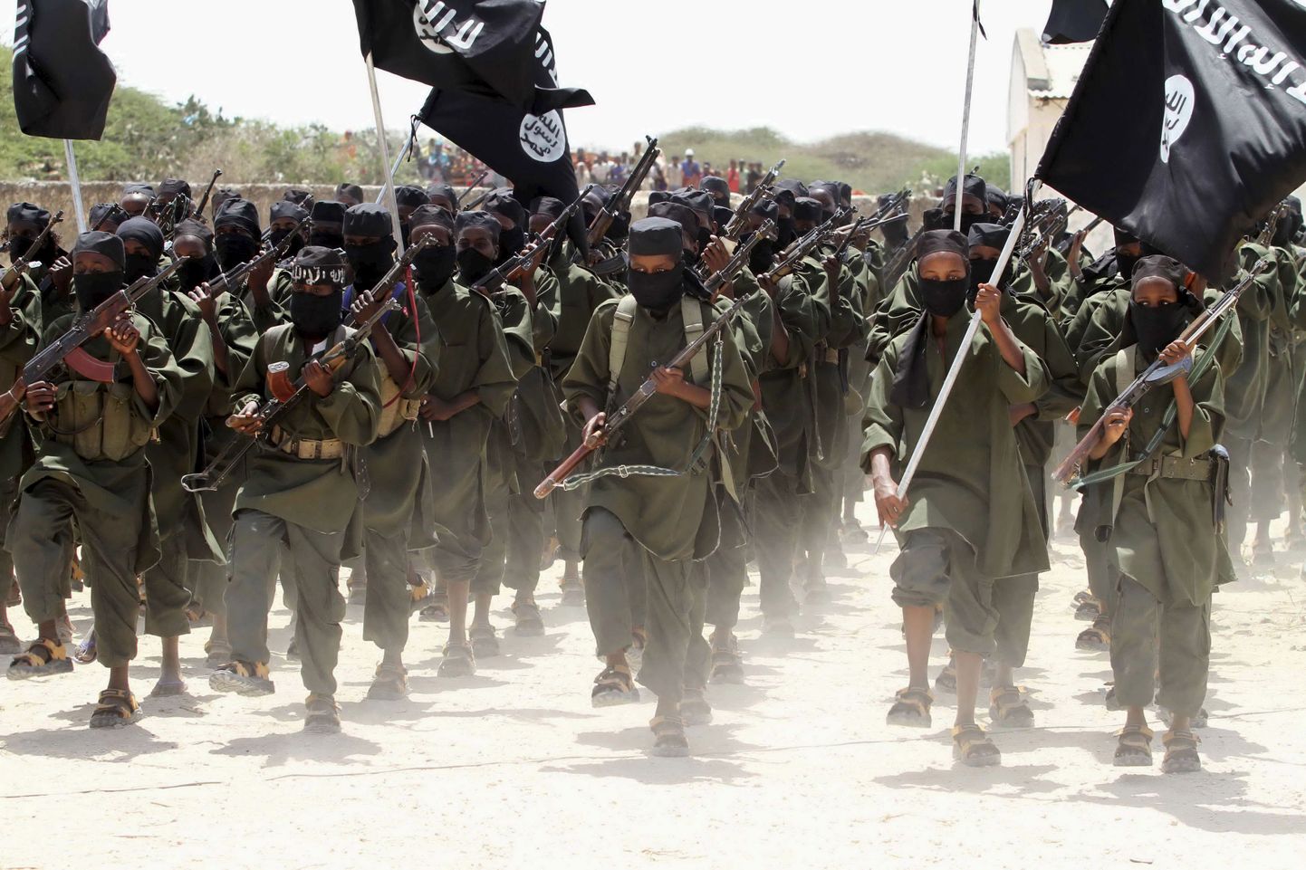 Al-Shabaabi liikmed 2011 aastal Somaalias.