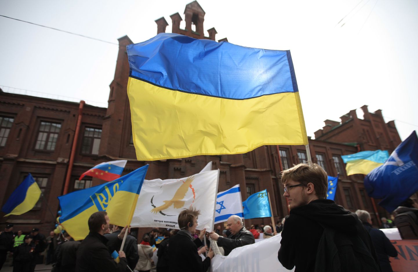 Ukraina lipp Peterburis