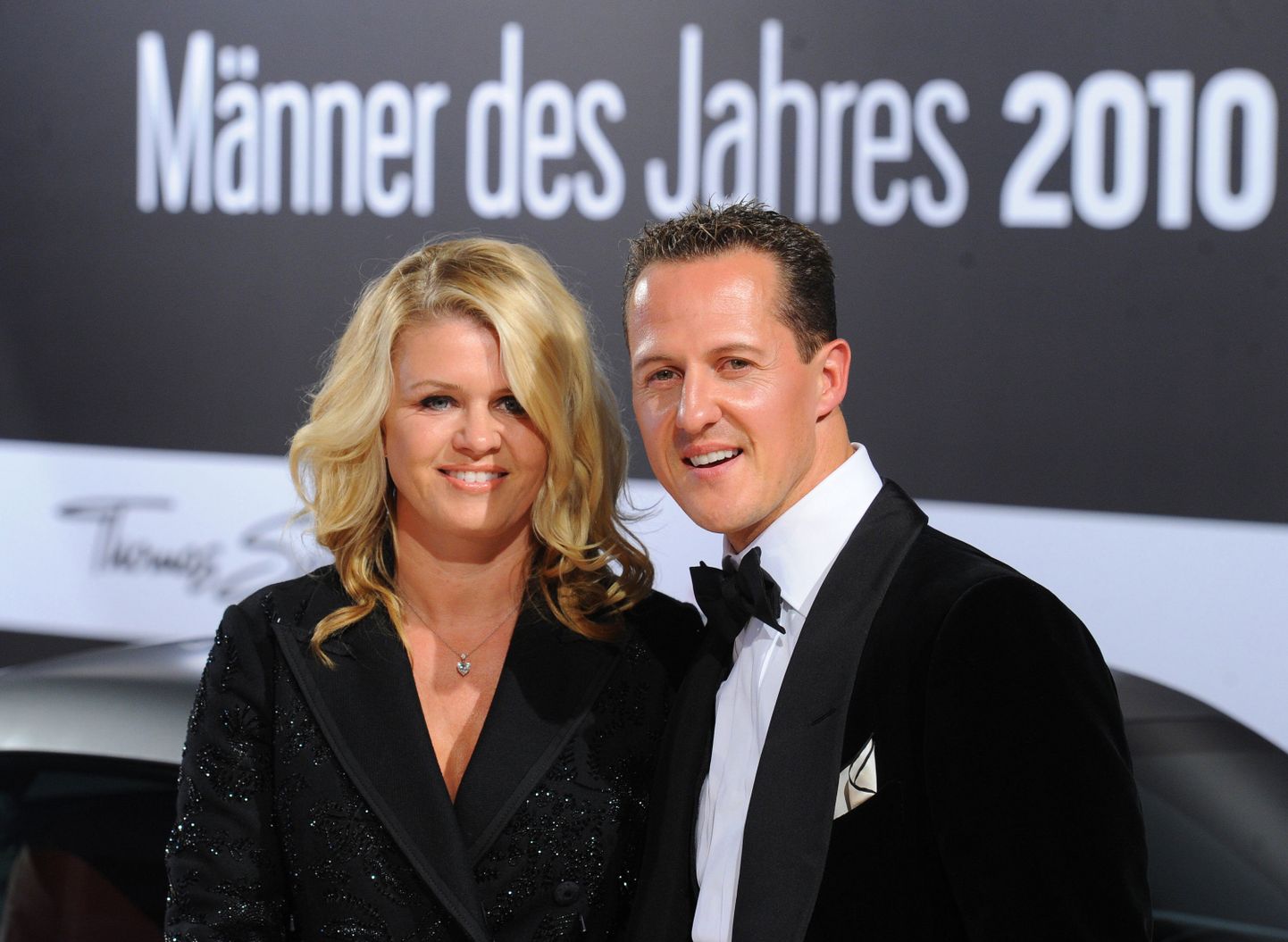 Michael Schumacher koos abikaasa Corinnaga 2010. aastal Berliinis.