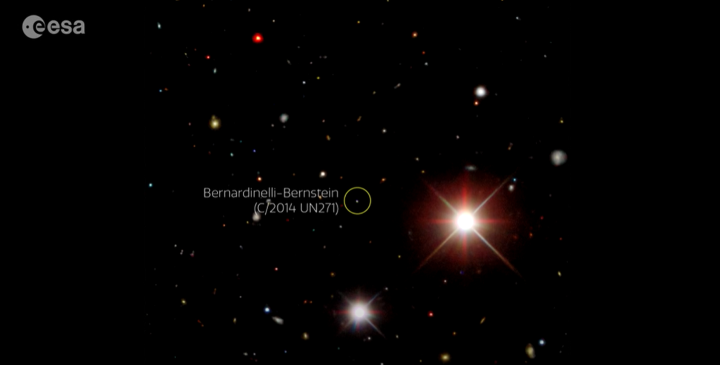 Teadlassed jälgivad hiigelkomeeti Bernardinelli-Bernstein, mis liigub Päikese suunas