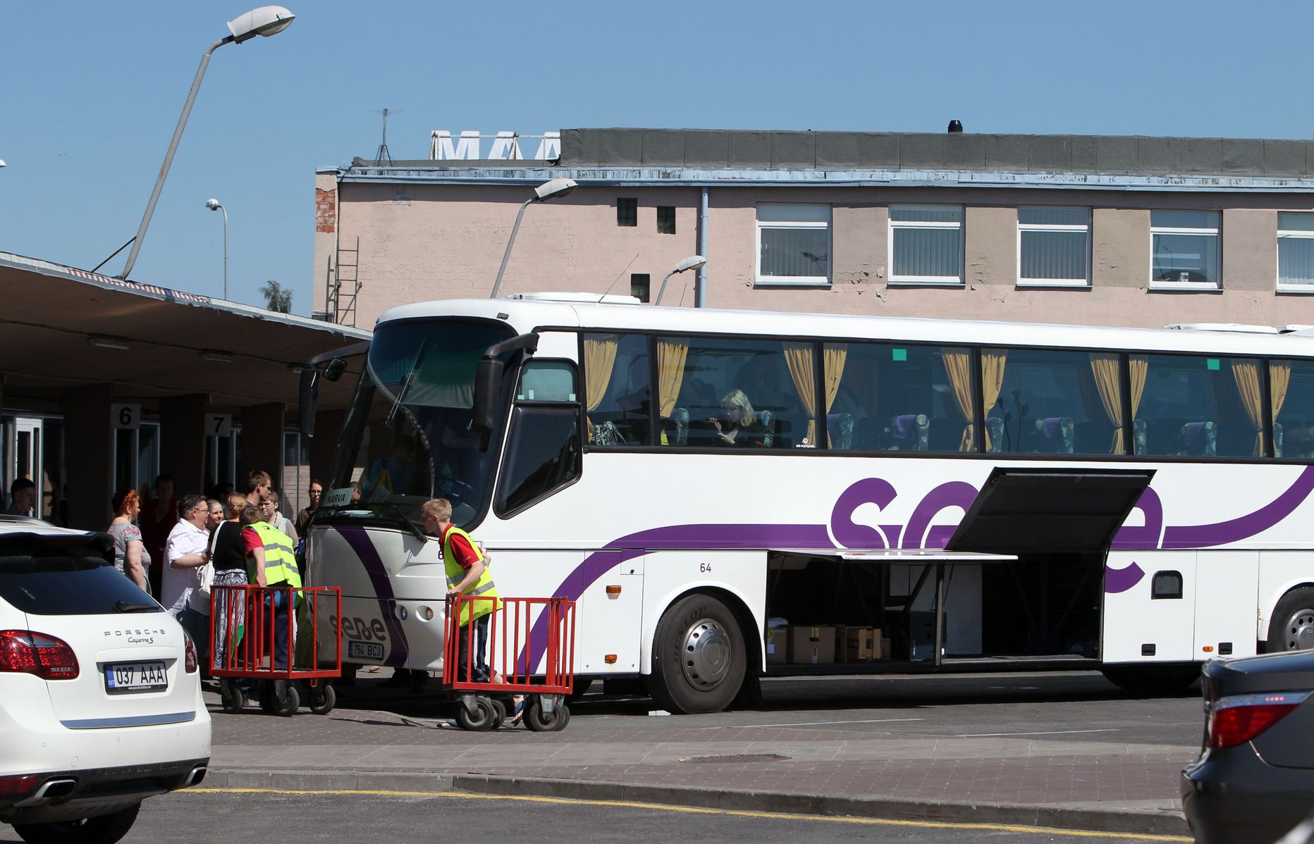SEBE bussid Tallinna Bussijaamas.