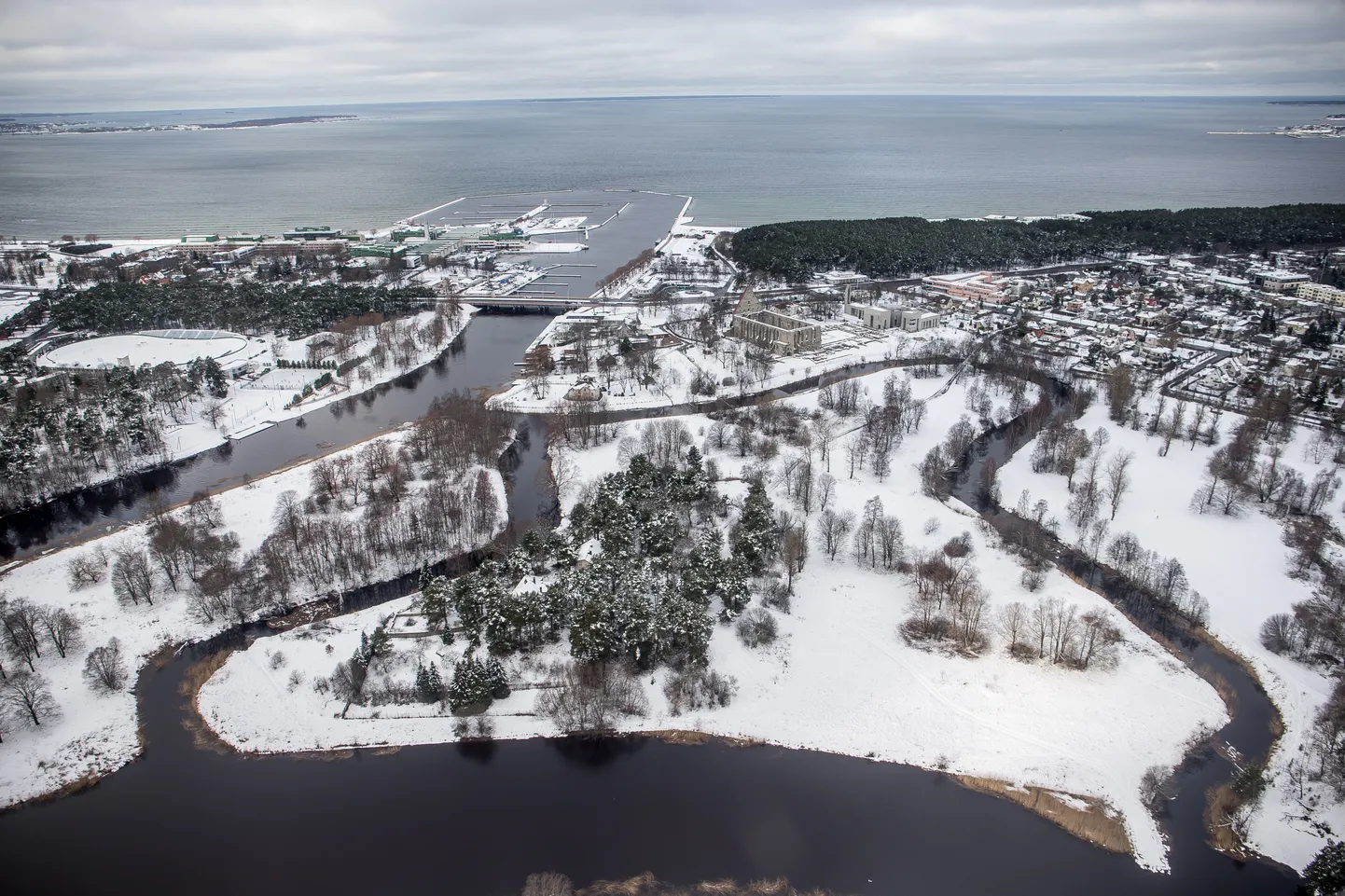 Tallinn aerofoto. Pirita jõgi. FOTO:SANDER ILVEST/POSTIMEES