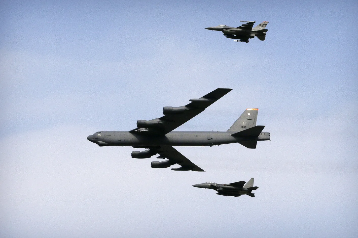 USA tuumavõimekusega pommitaja B-52. Foto on illustratiivne.