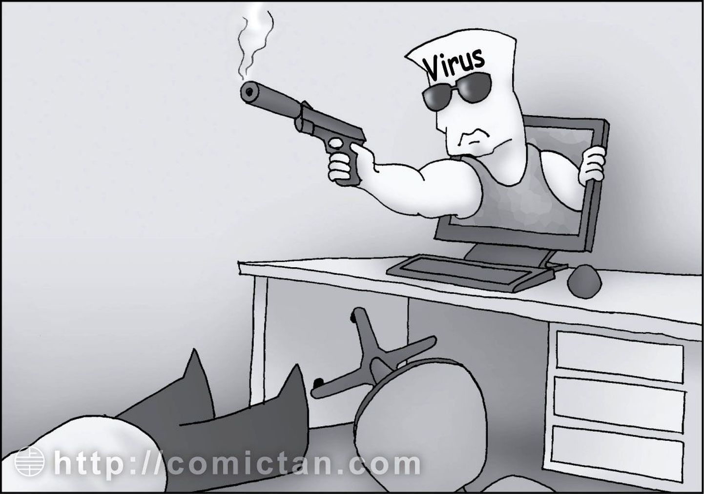 Атаки компьютерных вирусов.