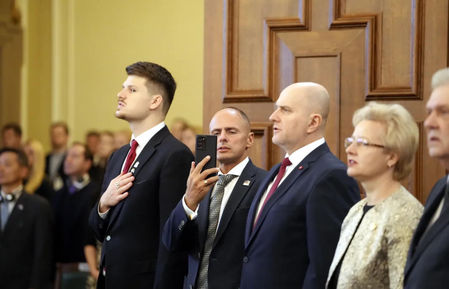 14. Saeimas pirmā sēde.