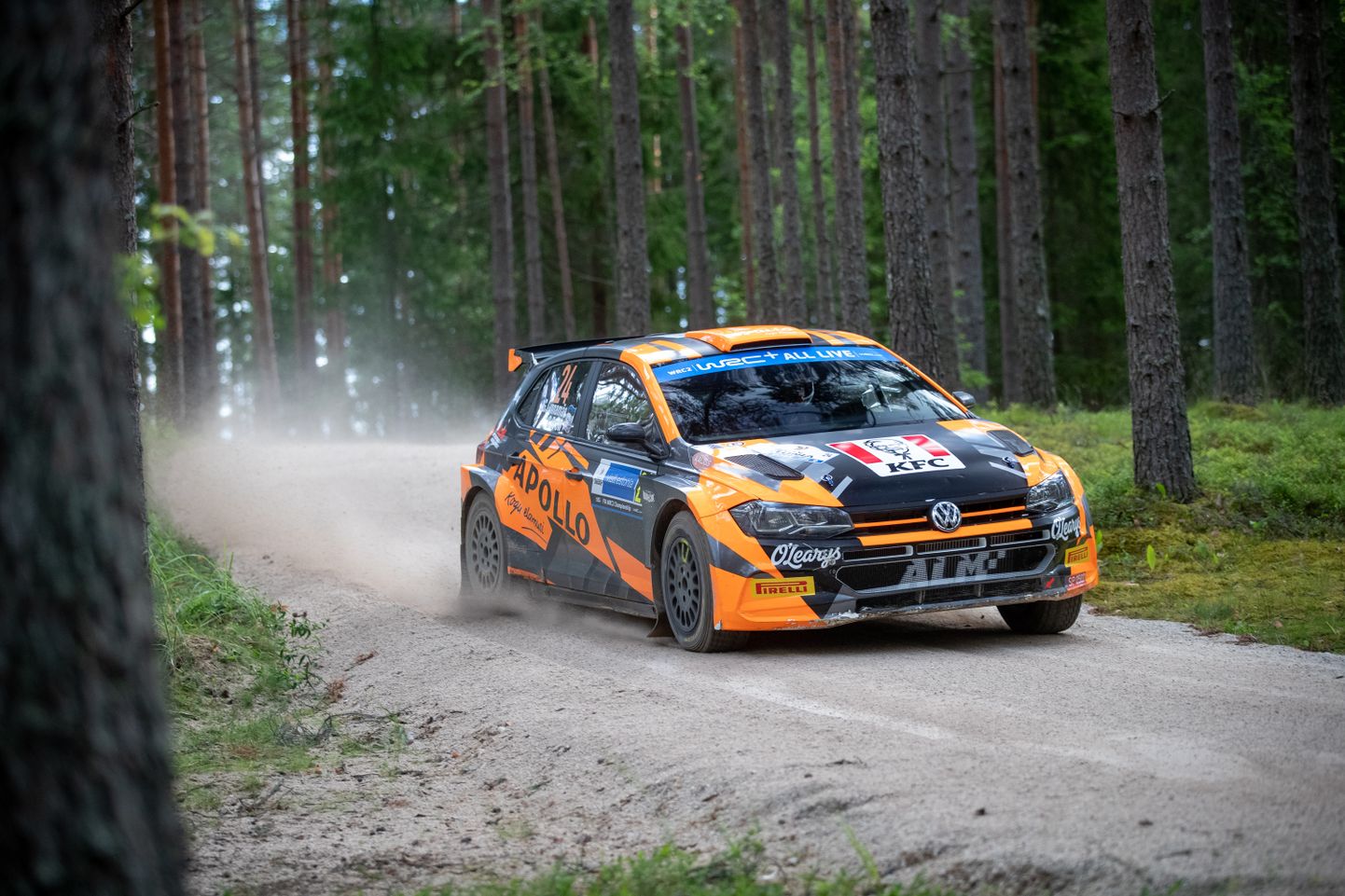 WRC2-sarja sõitja Georg Linnamäe eelmisel aastal Rally Estonial.