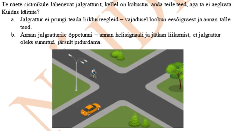 Näidis uutest küsimustest