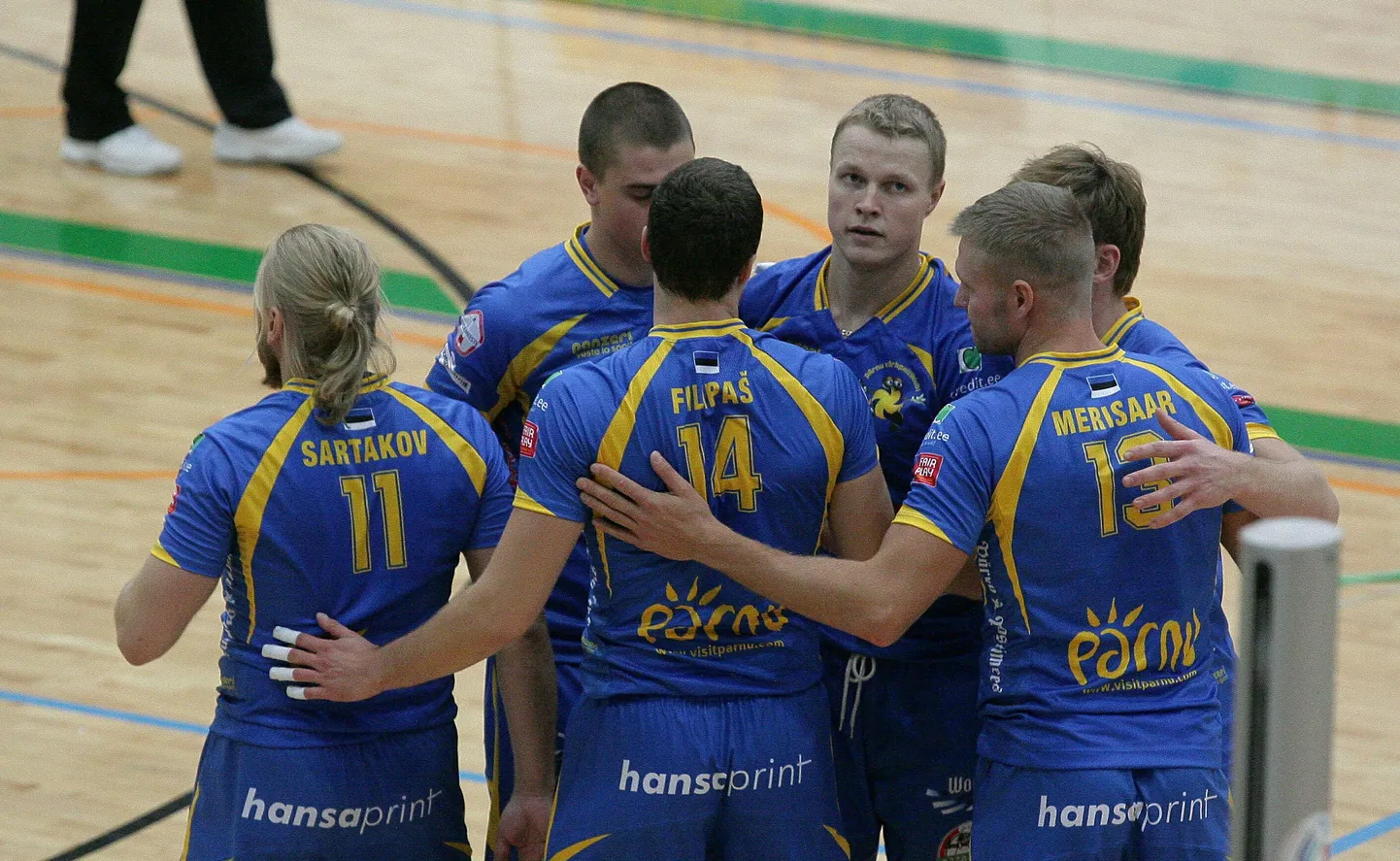 Pärnu võrkpalliklubi meeskond.