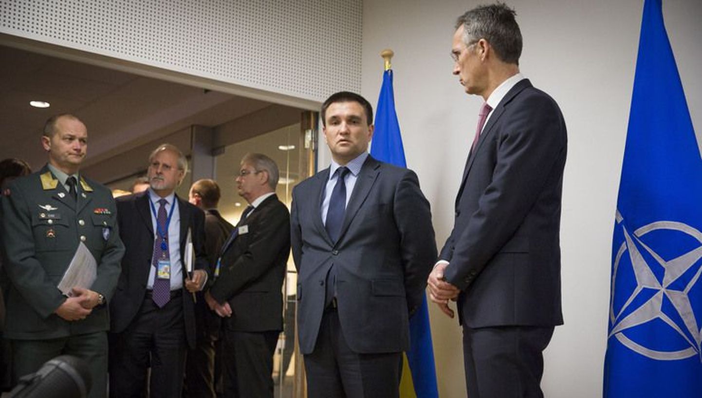 Ukraina välisminister Pavlo Klimkin kohtus täna NATO peasekretäri Jens Stoltenbergiga.