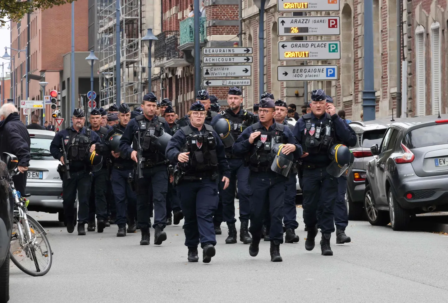 Спецподразделение полиции в Аррасе. 13 октября 2023 года.