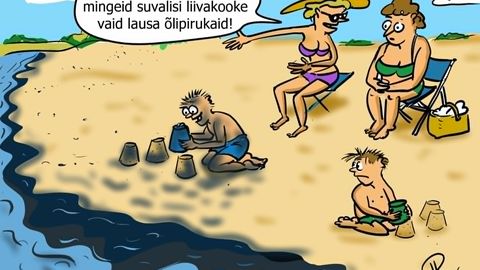 NÄDALA KARIKATUUR ⟩ Loodetavasti ei pea suvel rannas masuudilosse ehitama