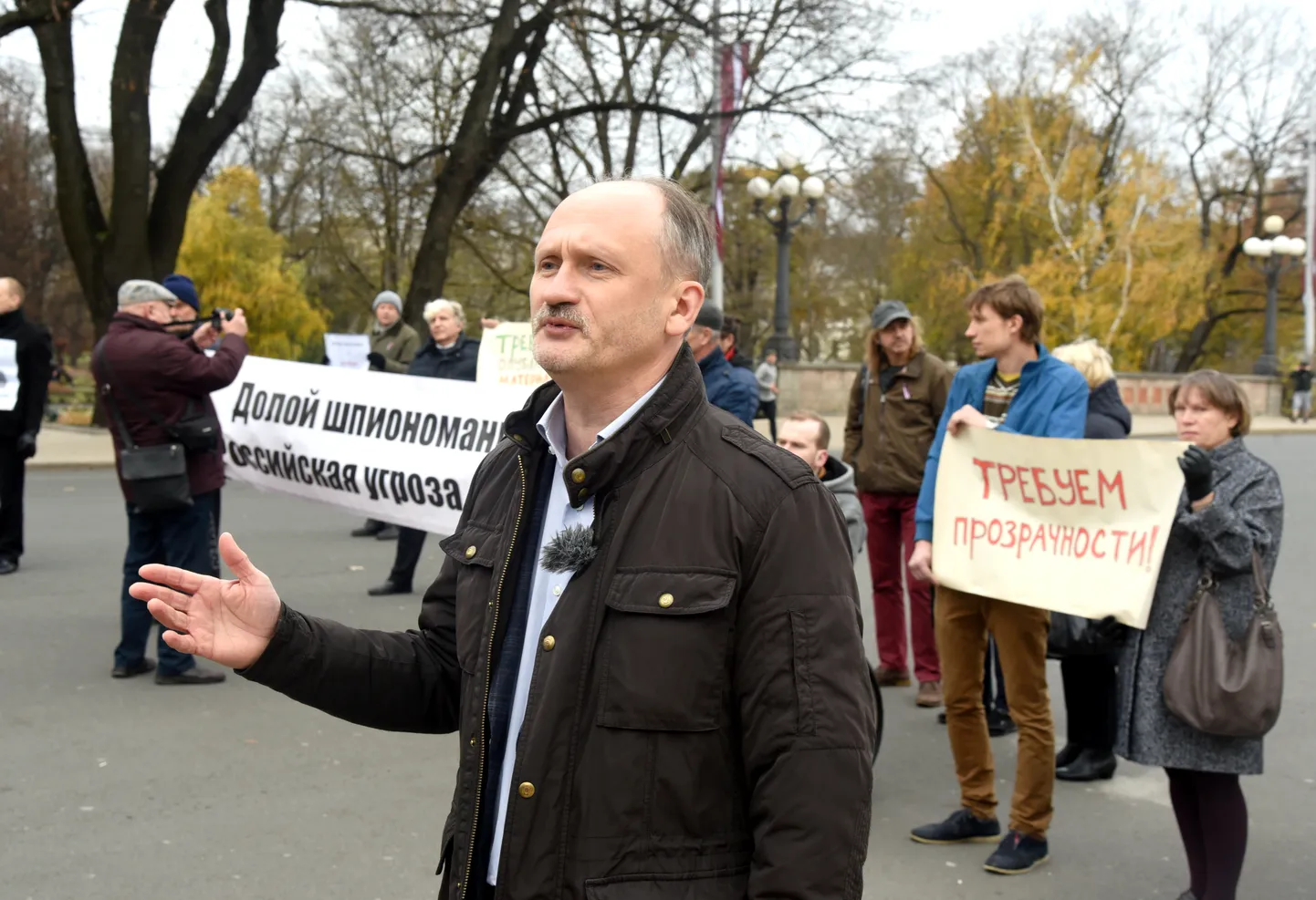 Latvijas Krievu savienības (LKS) līdzpriekšsēdētājs Miroslavs Mitrofanovs.