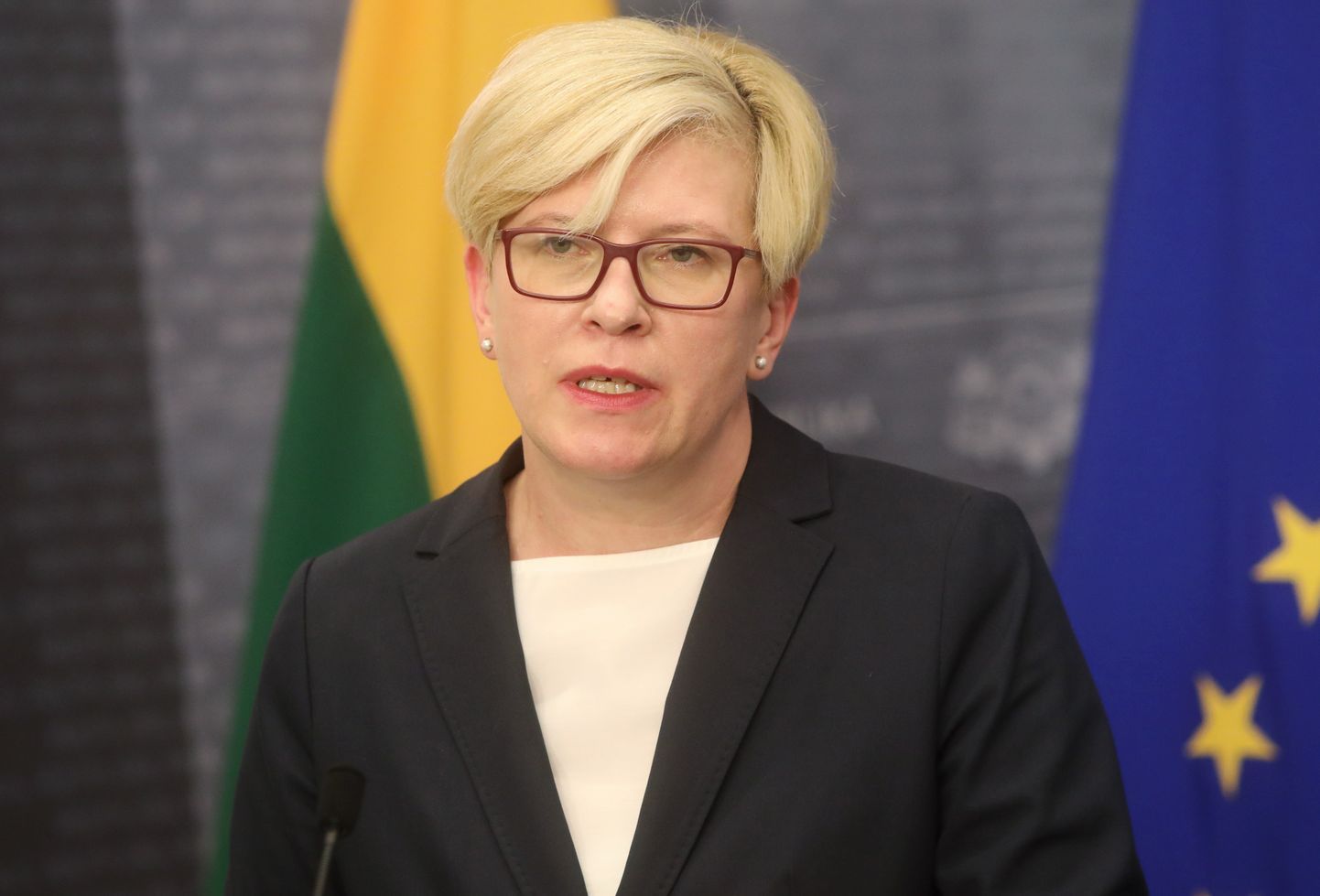 Литовский премьер-министр Ингрида Шимоните