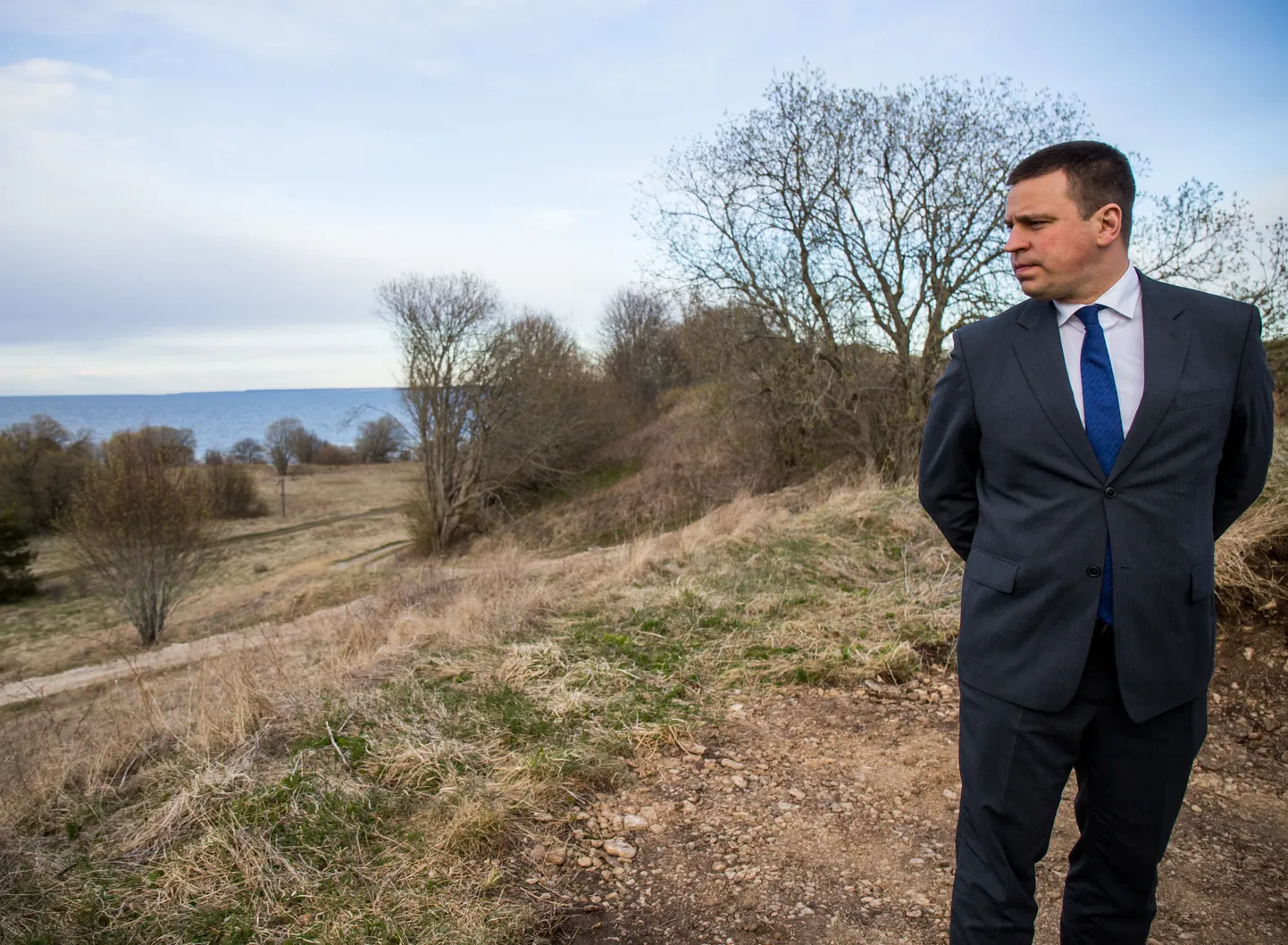 08.05.2017. Paldiski, Harjumaa. 
Kolm Balti peaministrit külastamas LNG terminali võimalikku asukohta Paldiskis. Eesti peaminister Jüri Ratas.
FOTO: EERO VABAMÄGI/POSTIMEES
