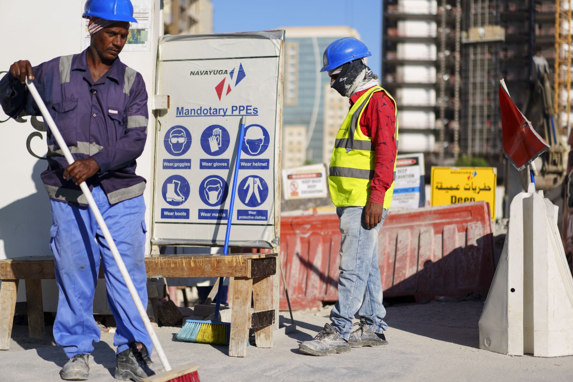 Viesstrādnieki Katarā.