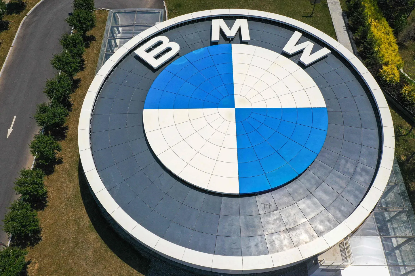 Droonifoto BMW tehasest Hiinas Shenyangis 28. juunil 2024.