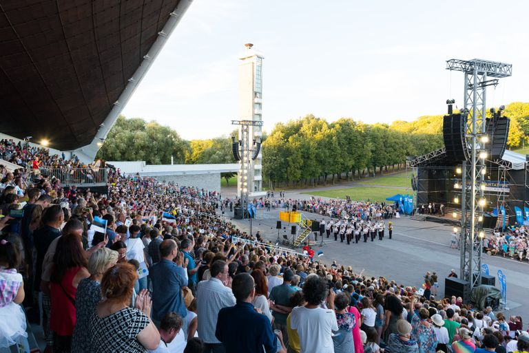Europa Cantat kontsert Tallinna Lauluväljakul.