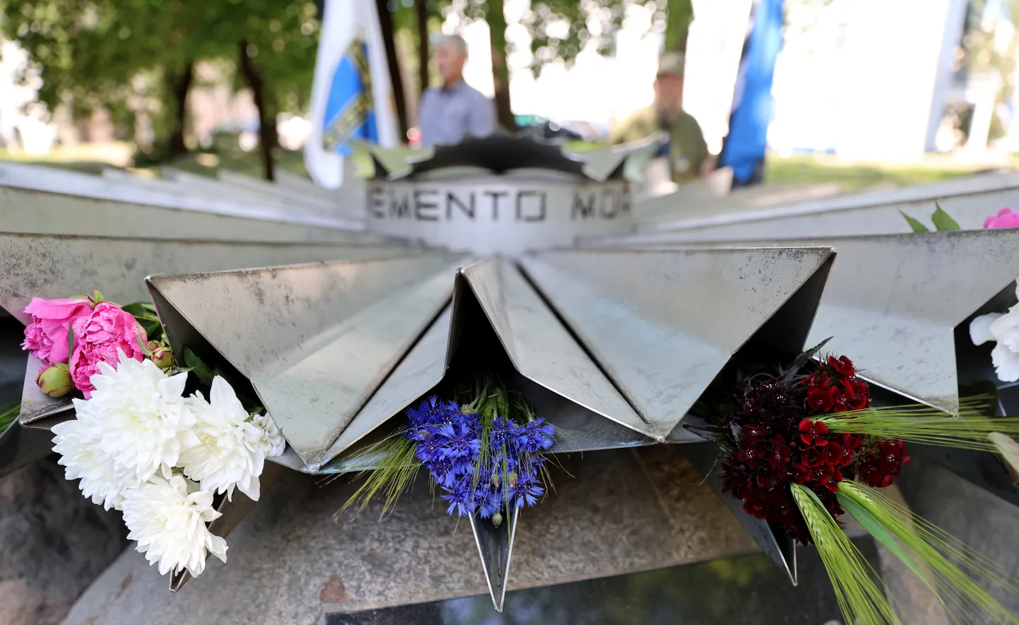 Mälestushetked Rukkilille monumendi juures.