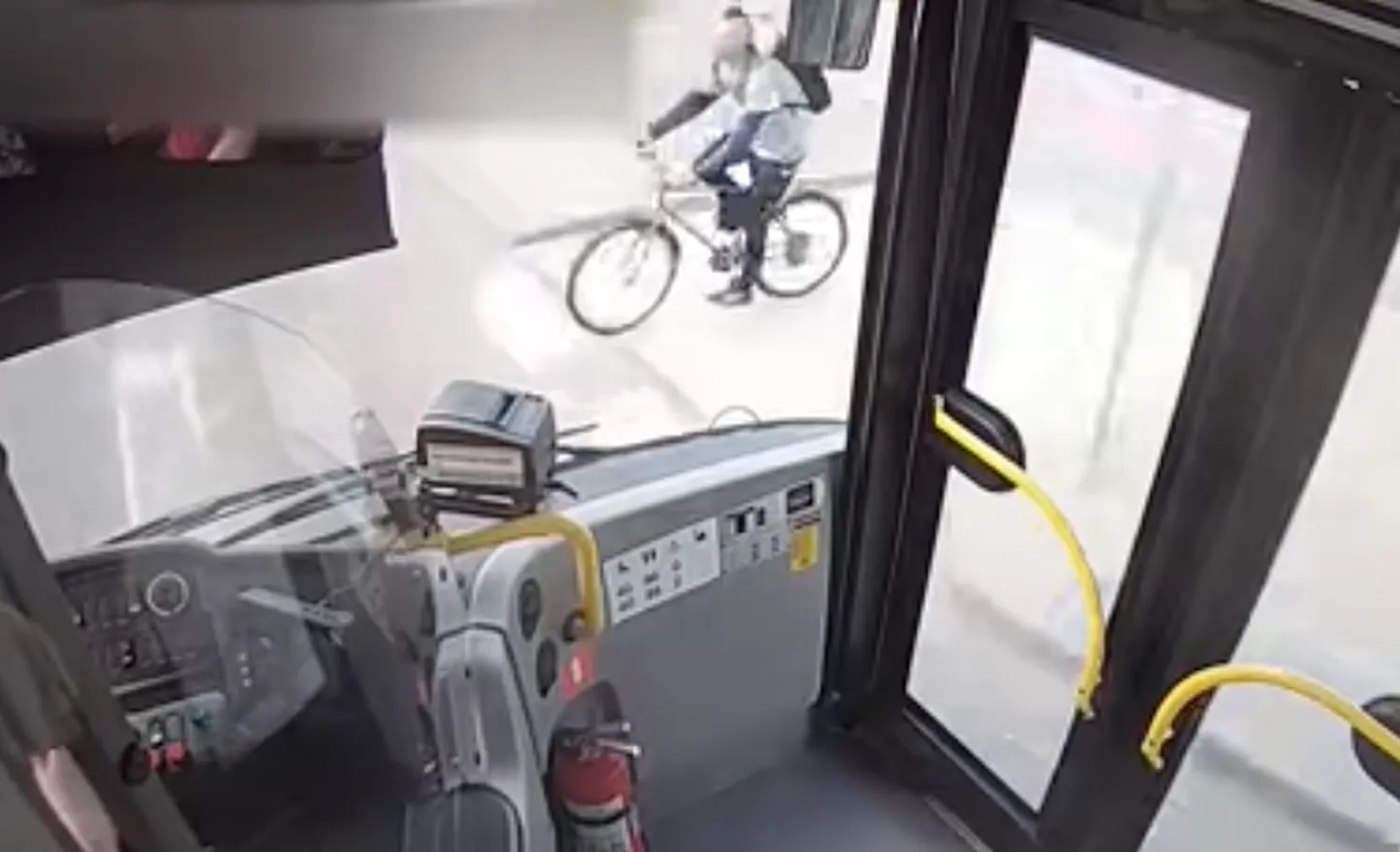 Rattur bussile ette sõitmas