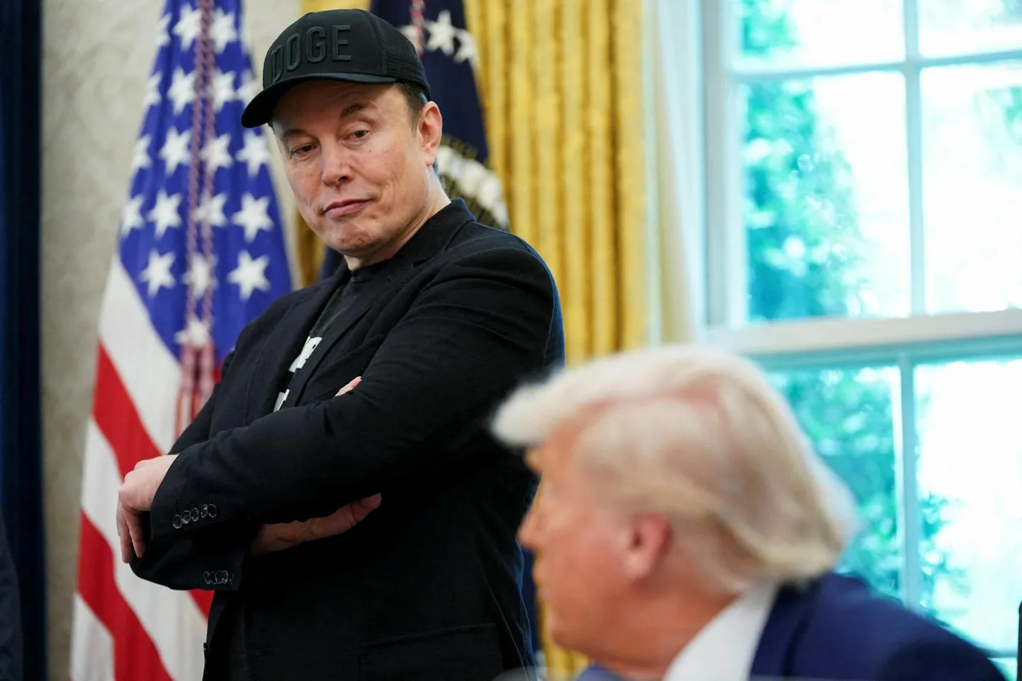 Elon Musk ja Donald Trump mai lõpus Ovaalkabinetis.