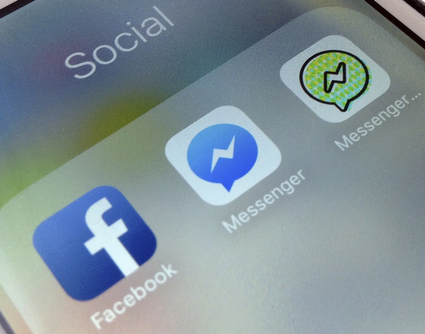 Facebooki ja Messengeri äpid.