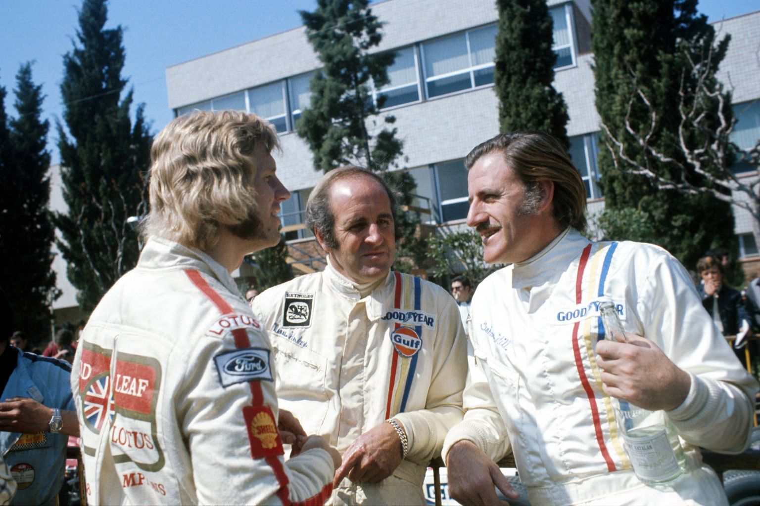 Ronnie Peterson (vasakult esimene) 1973. aastal.