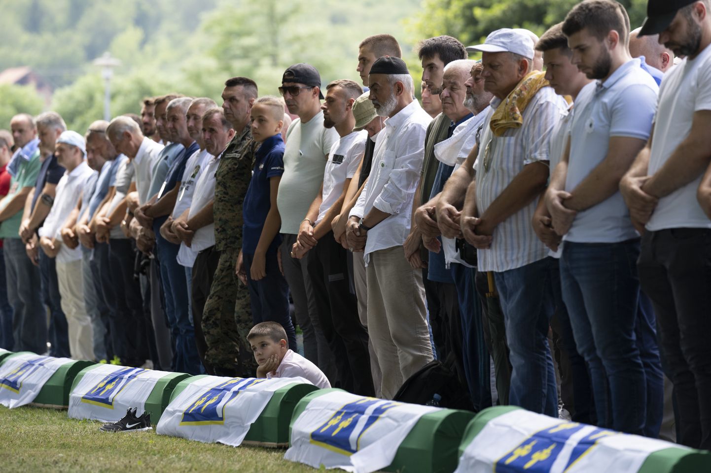 Matusetseremoonia Srebrenicas.