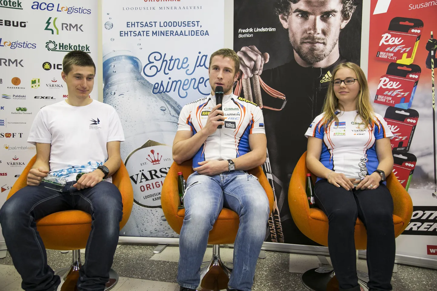 Timo Sild (vasakult), Lauri Malsroos ja Daisy Kudre