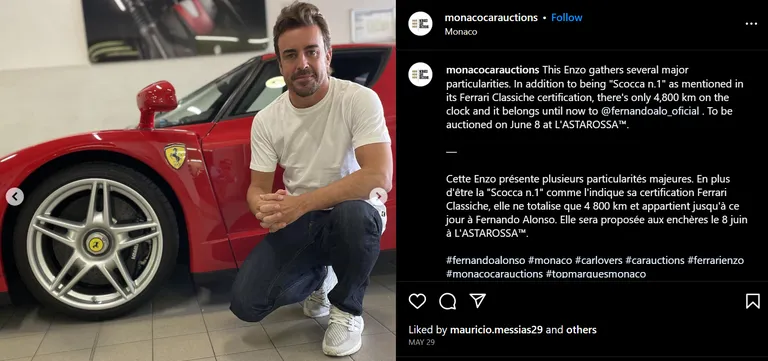 Fernando Alonso koos Ferrari Enzoga