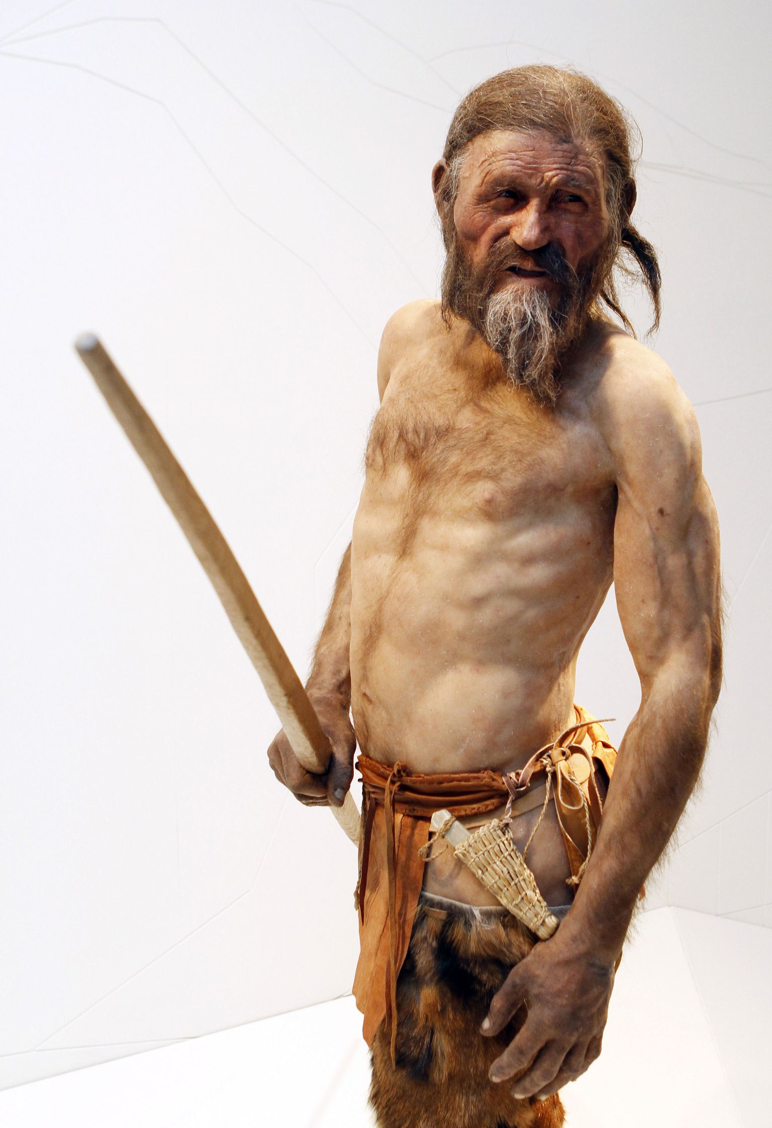 Jäämees Ötzi kuju. Selline võis 5300 aastat tagasi elanud mees välja näha