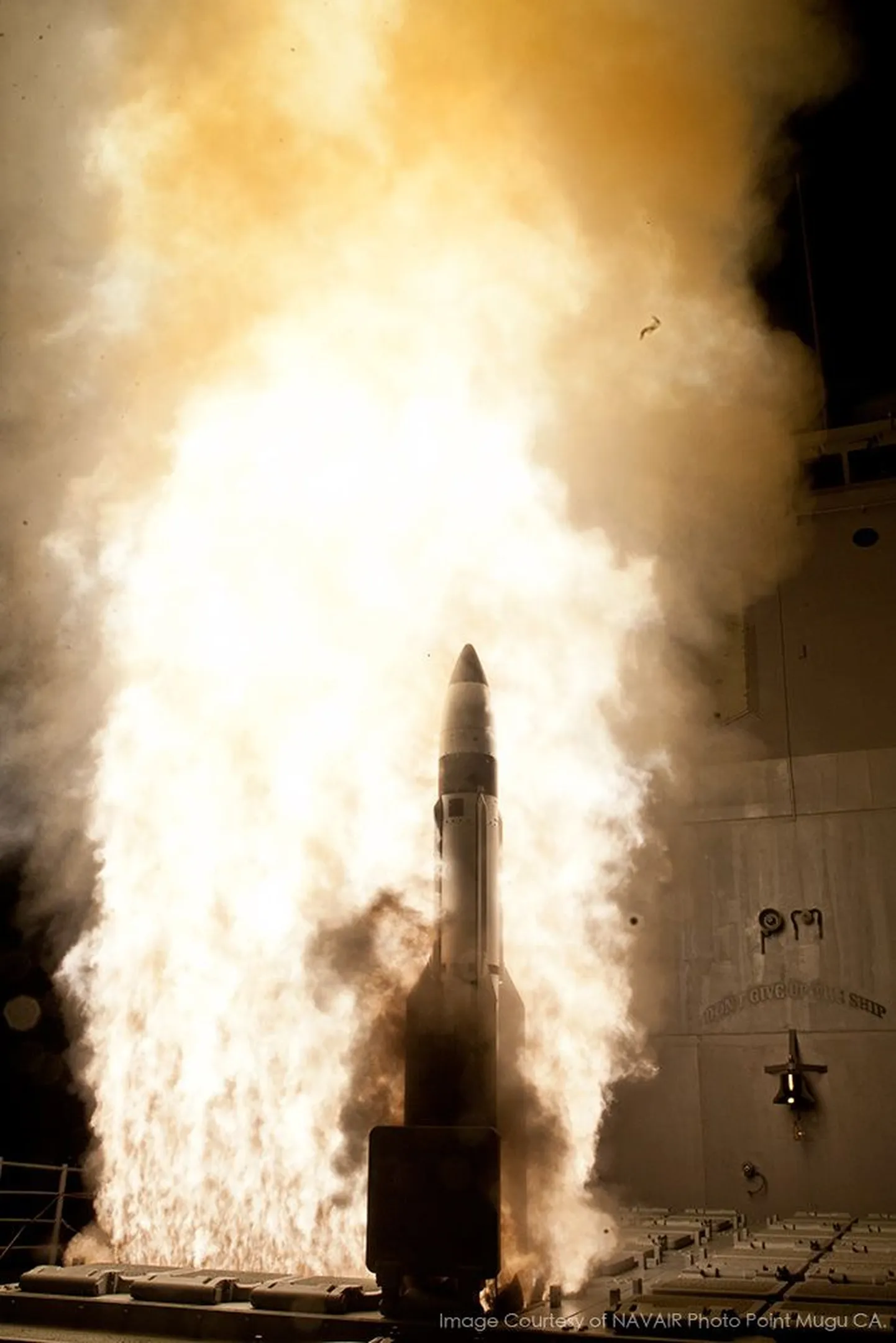 Test raketiristlejalt USS Lake Erie, mis oli osa USA süsteemist Aegis.