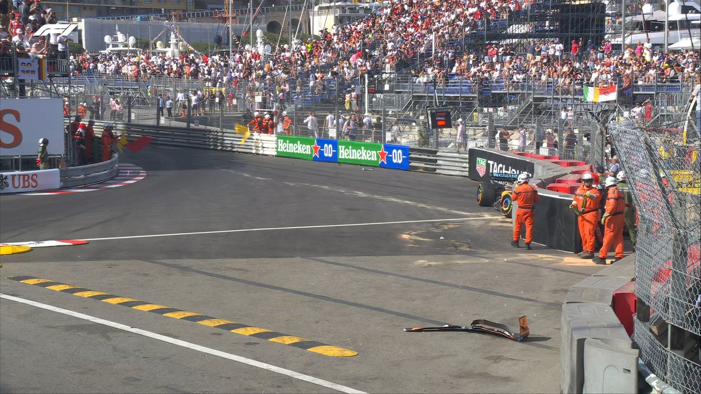 Daniel Ricciardo jaoks lõppes vabatreening seinas.