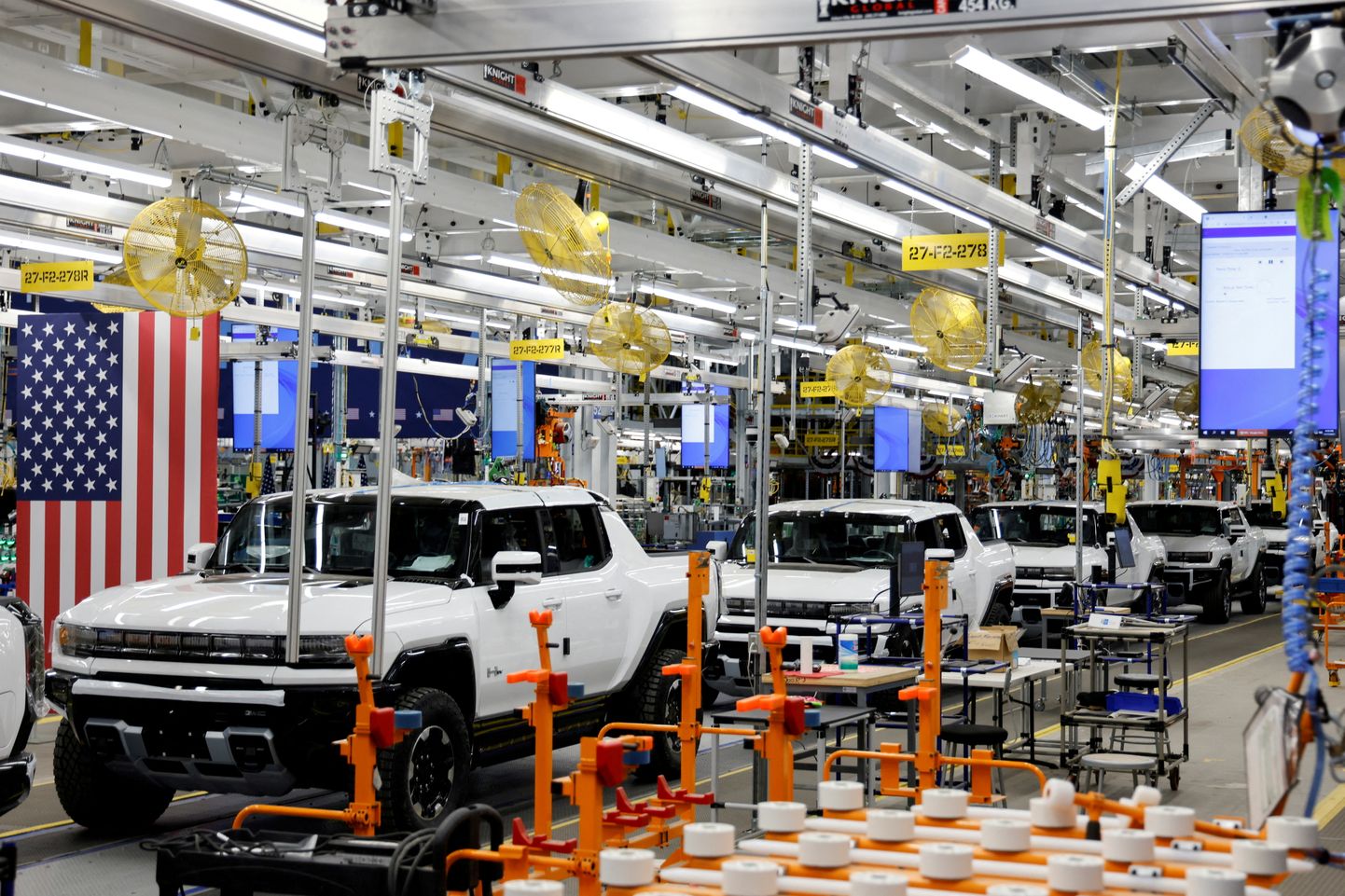 General Motorsi elektriautode tehas Detroidis, kus valmib Hummer EV.