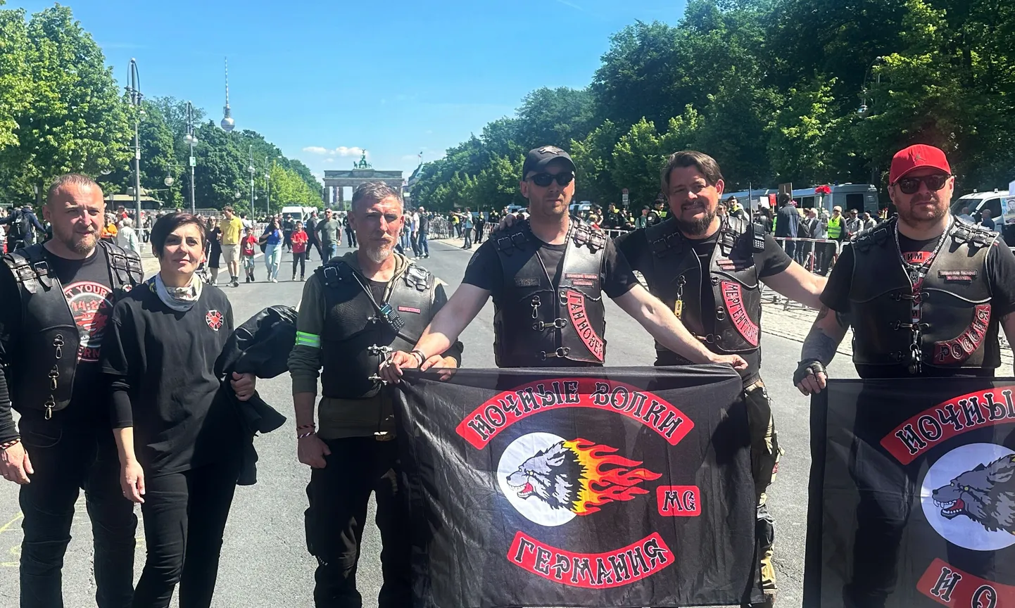 "Nakts vilki" Berlīnē, 2024. gada 9 .maijā