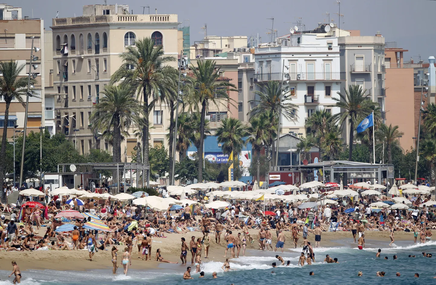 Barceloneta rand Barcelonas.