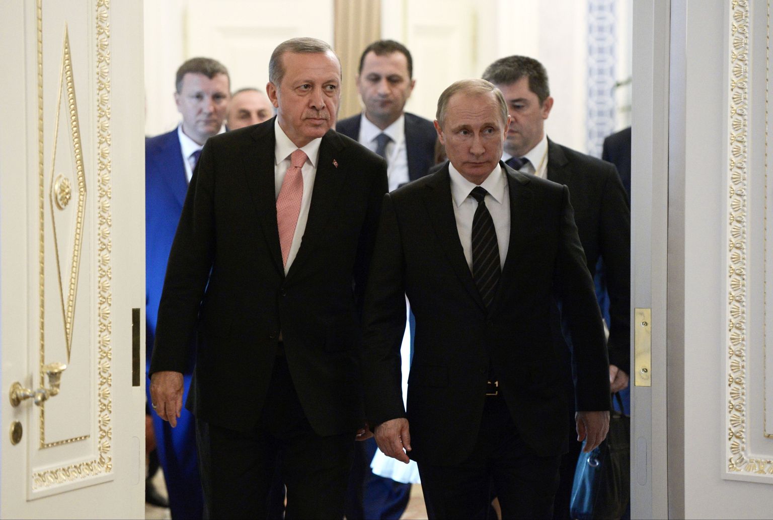 Türgi president Recep Tayyip Erdogan ja Venemaa president Vladimir Putin.