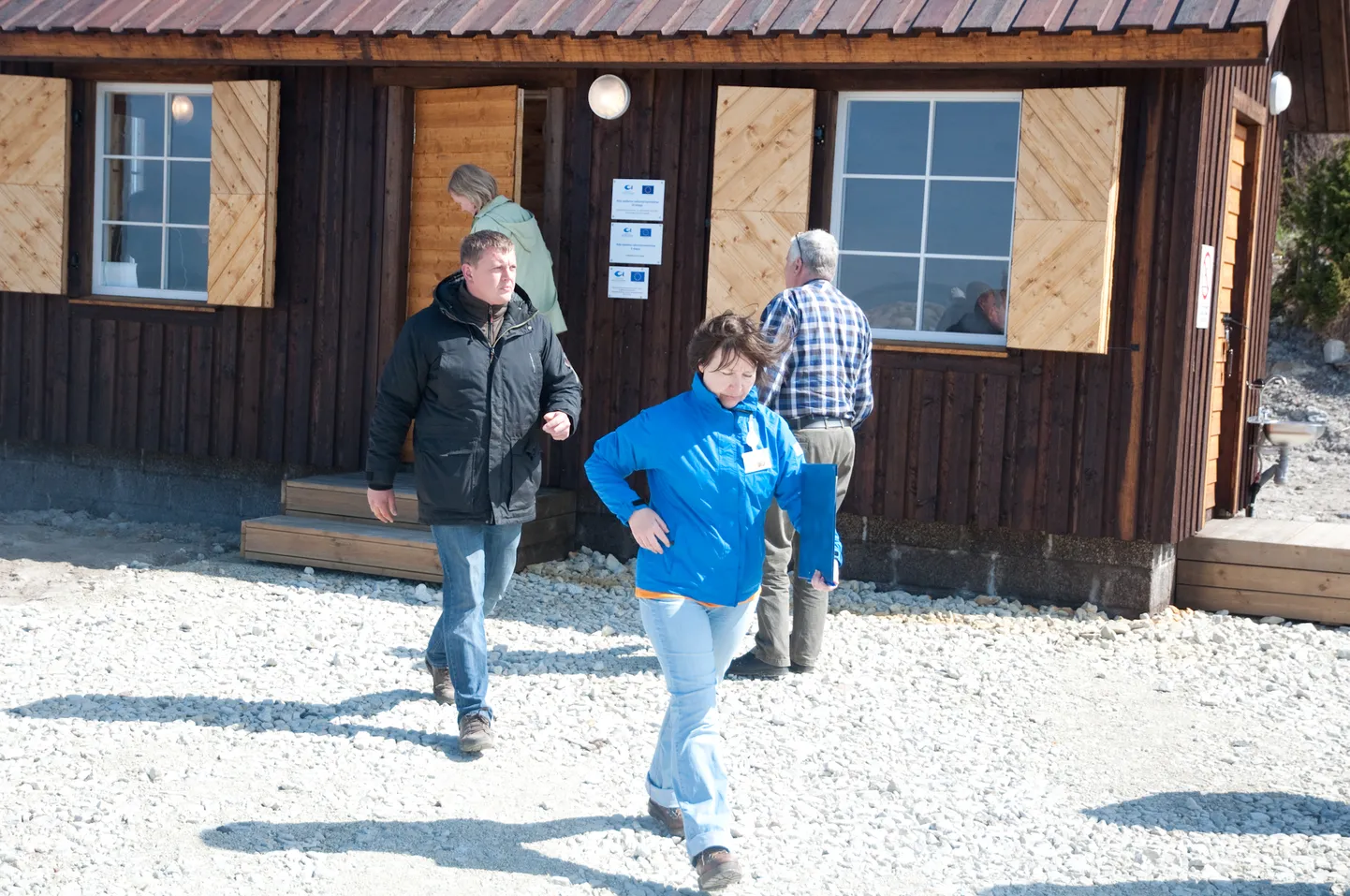 TULISED VAIDLUSED PRIA-ga saatsid mitut Margo Berensi ettevõttega Mert seotud arendust, teiste seas ka Euroopa kalandusfondi raha eest rajatud Atla sadama ehitust. Fotol PRIA kalandustoetuste büroo peaspetsialist Angela Annilo ja Margo Berens 2013. aasta maikuus Atlas, kui ehituseksperdid sadamas maa lahti kaevasid.