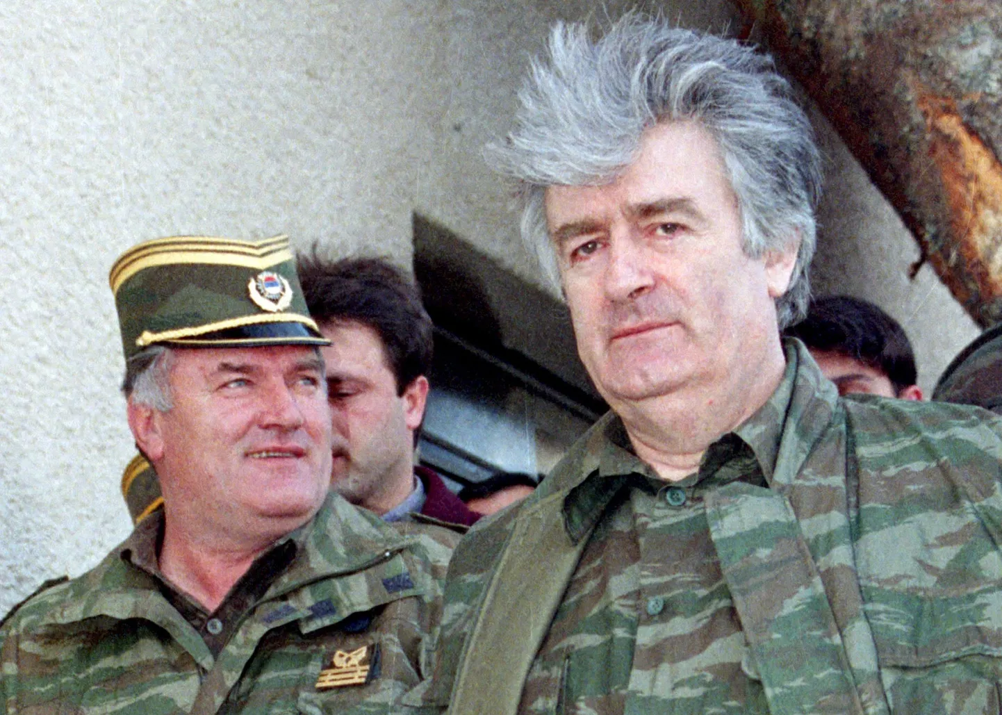Bosnia serblaste sõjaaegne president Radovan Karadžić (paremal) ja Ratko Mladić.
