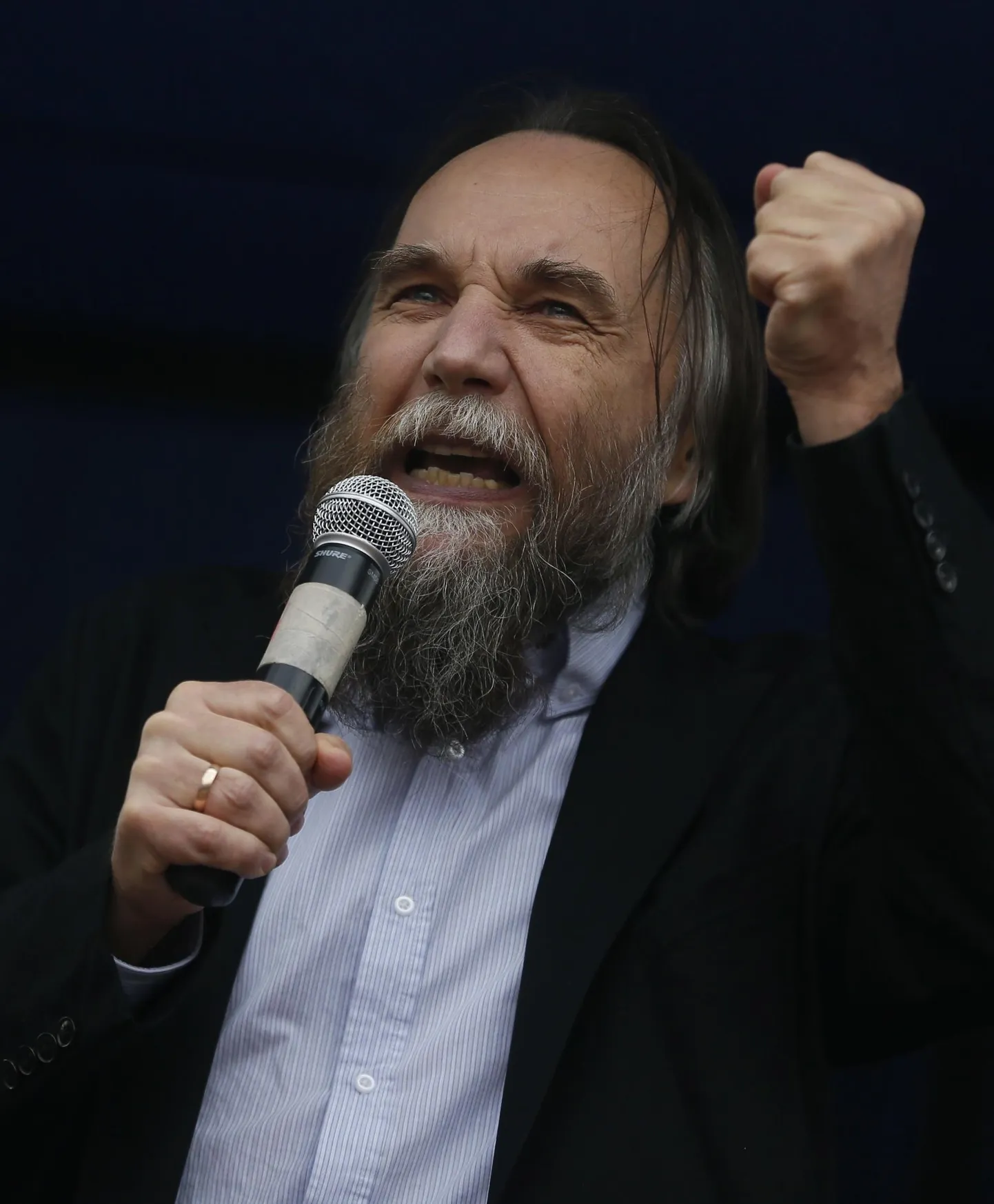 Vene ideoloog ja geopoliitika edendaja Aleksandr Dugin kõnelemas Donbassi separatistide toetuseks toimuval meeleavaldusel Moskvas 11 juunil 2014.