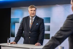 Marti Aavik Postimehe stuudios.