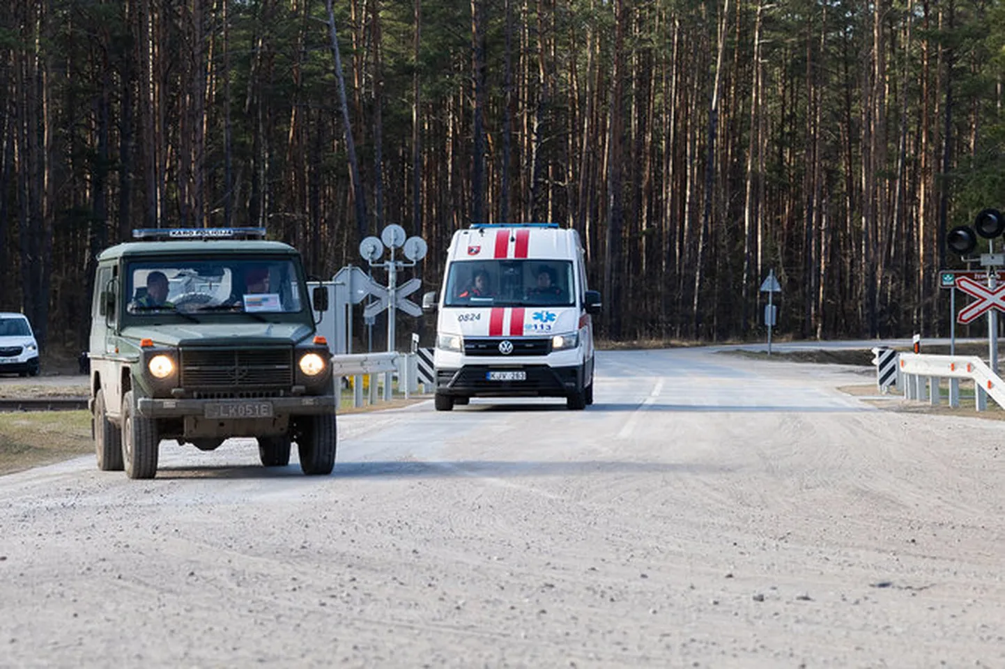 Медики заезжают на полигон Пабраде