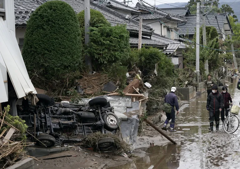 Taifuunikahjud Nagano piirkonnas.