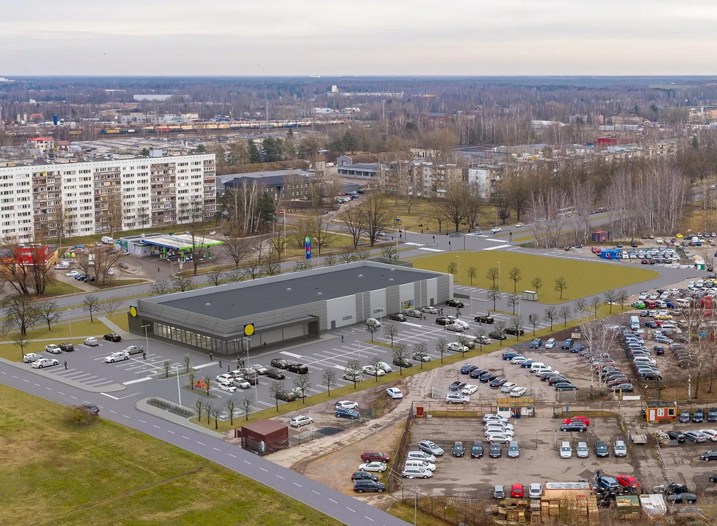 Так будет выглядеть новый Lidl в Кенгарагсе